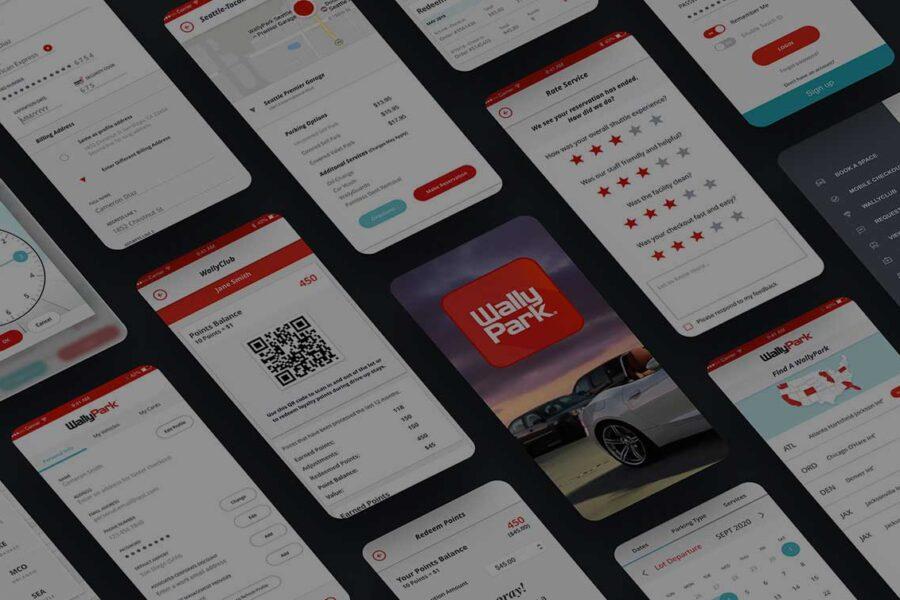Digital mobile screens for WallyPark